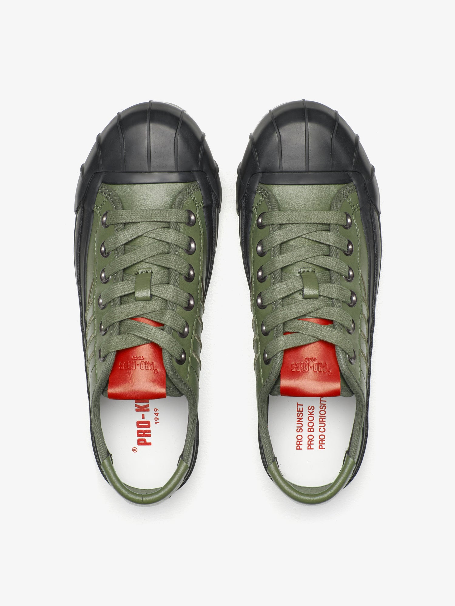 Intrepid in military green leather
