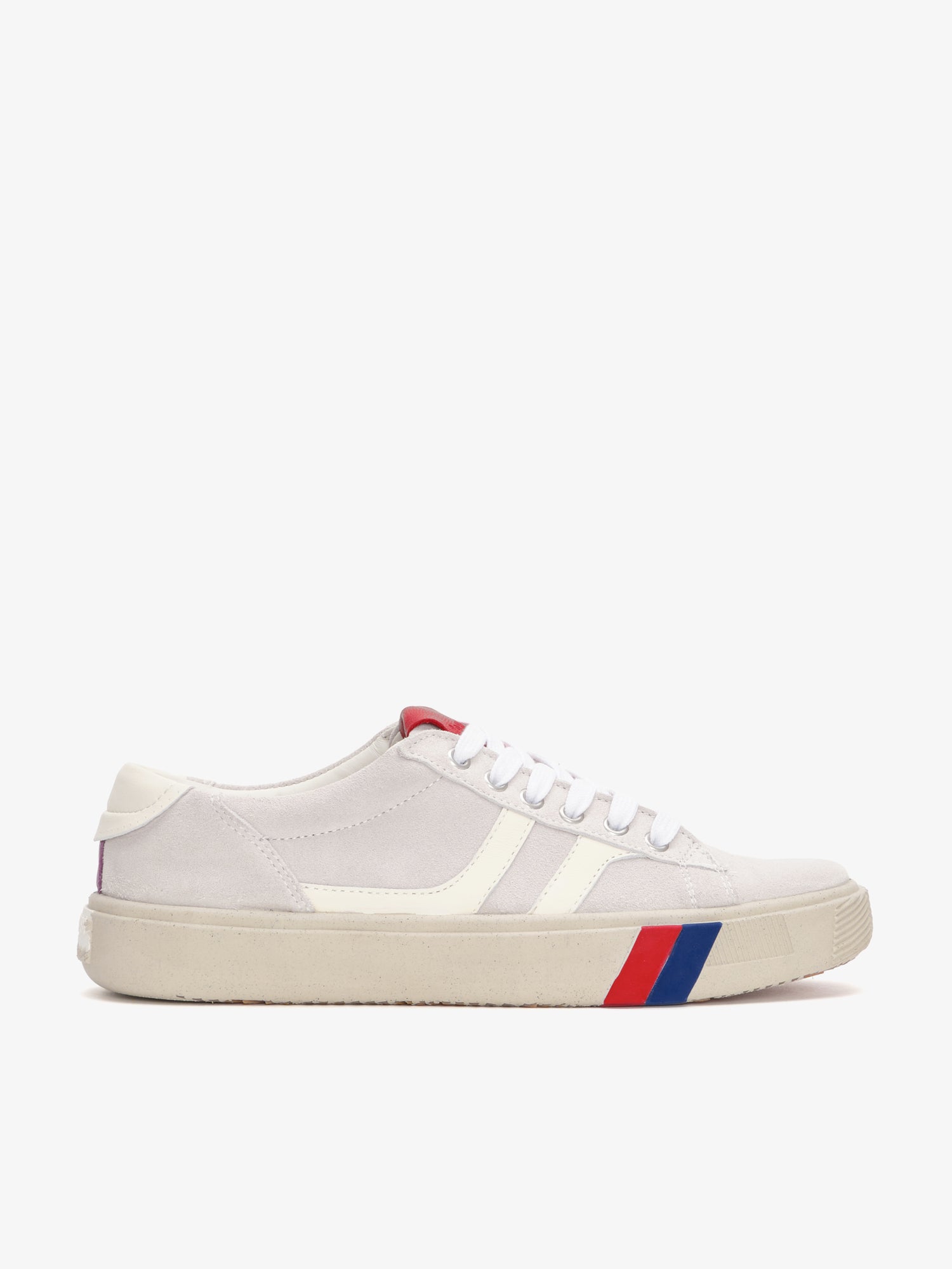 II Orbit Lo in Suede Bianca e Avorio