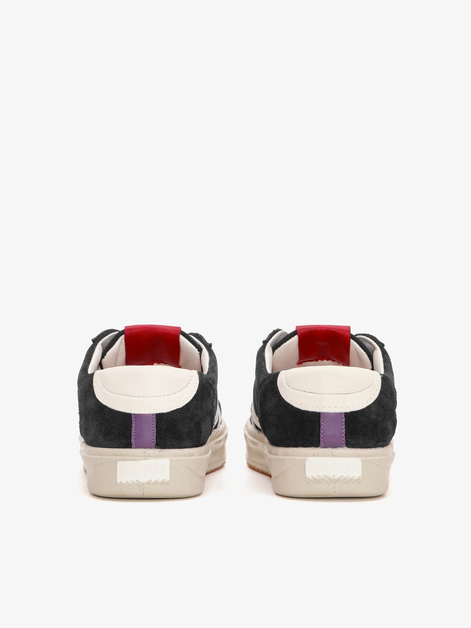 II Orbit in black and ivory suede