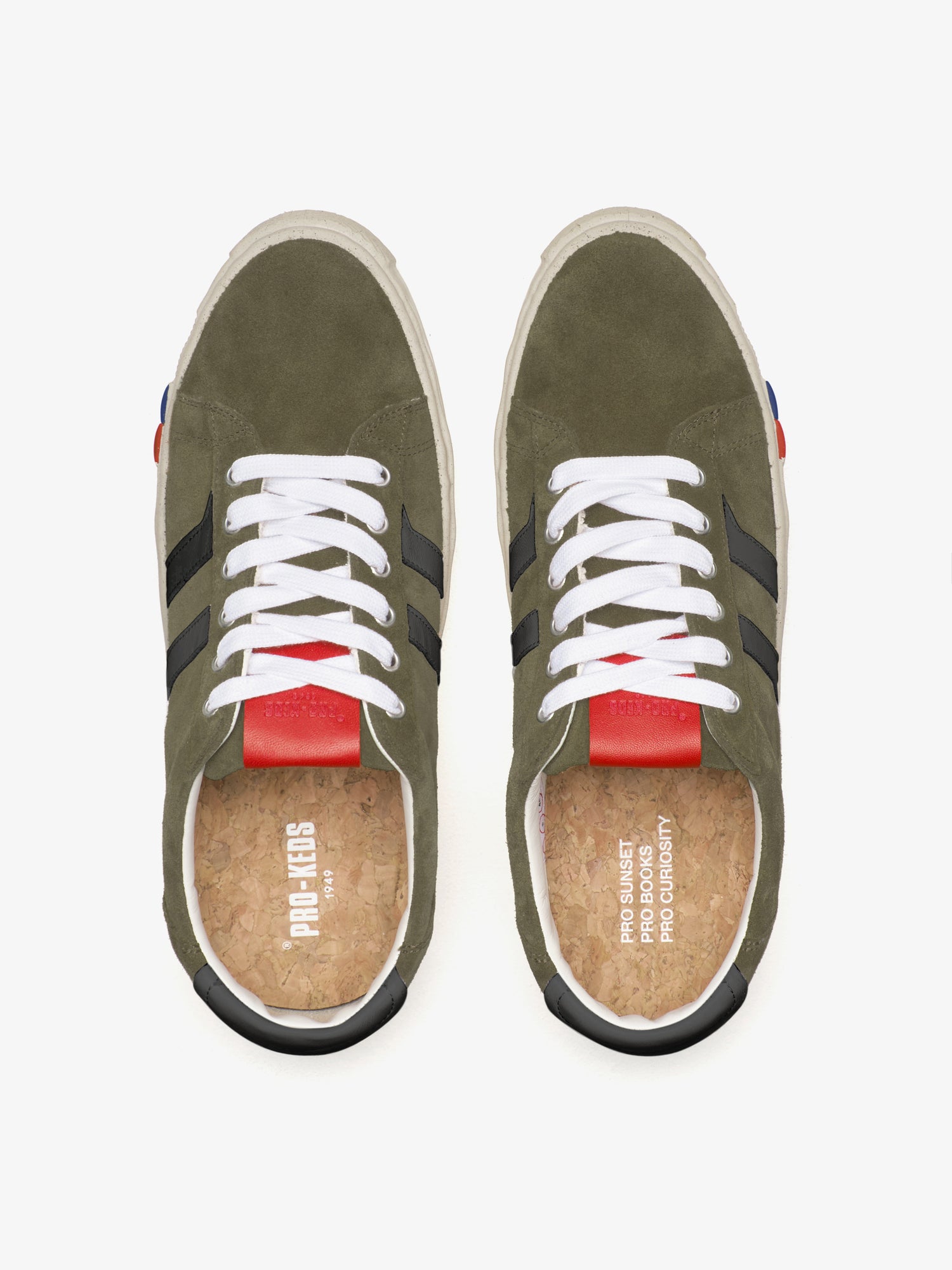 II Orbit in sage and black suede