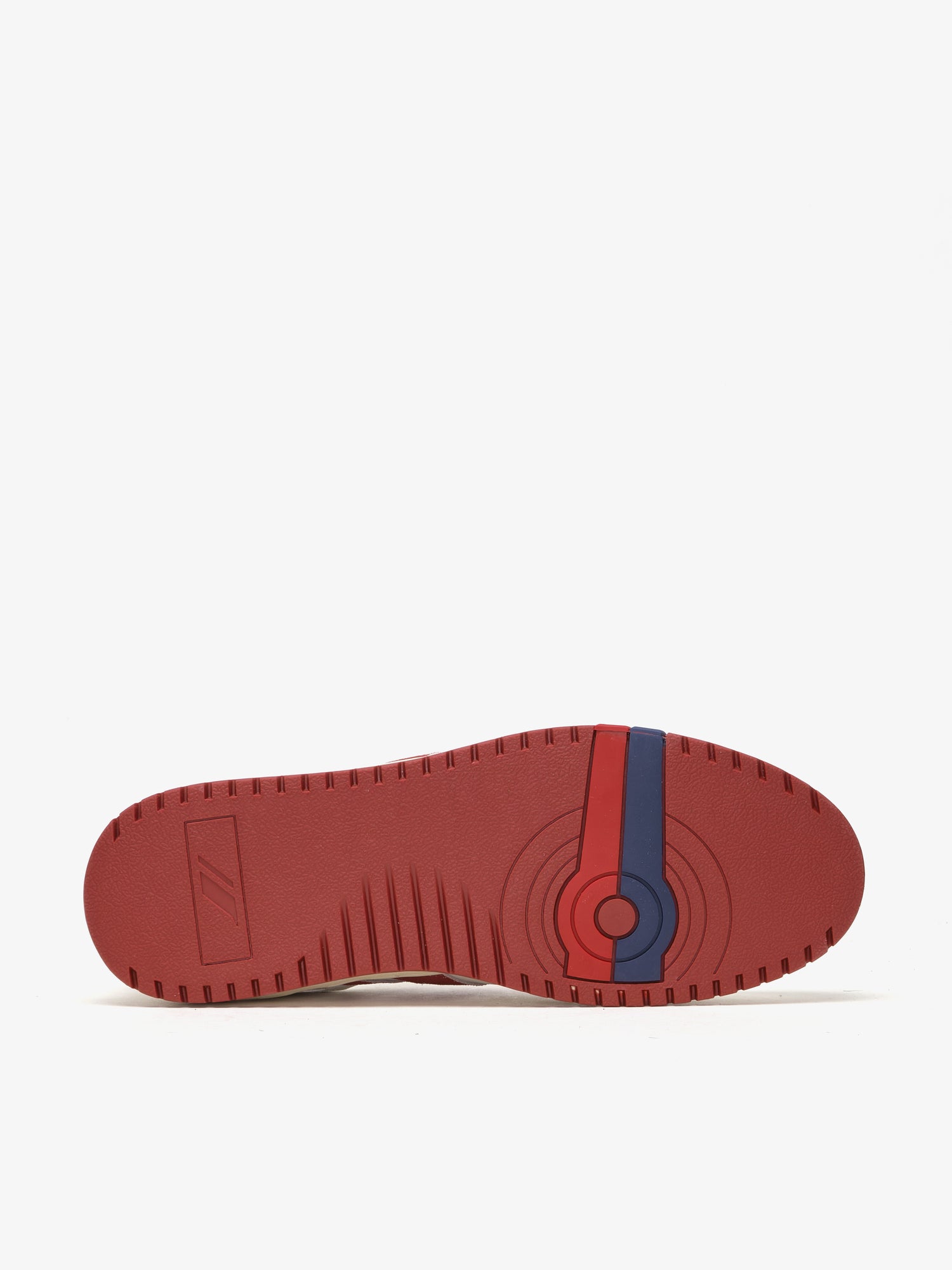 Suola con logo sneaker Pro-Keds Sky in pelle crema e rossa