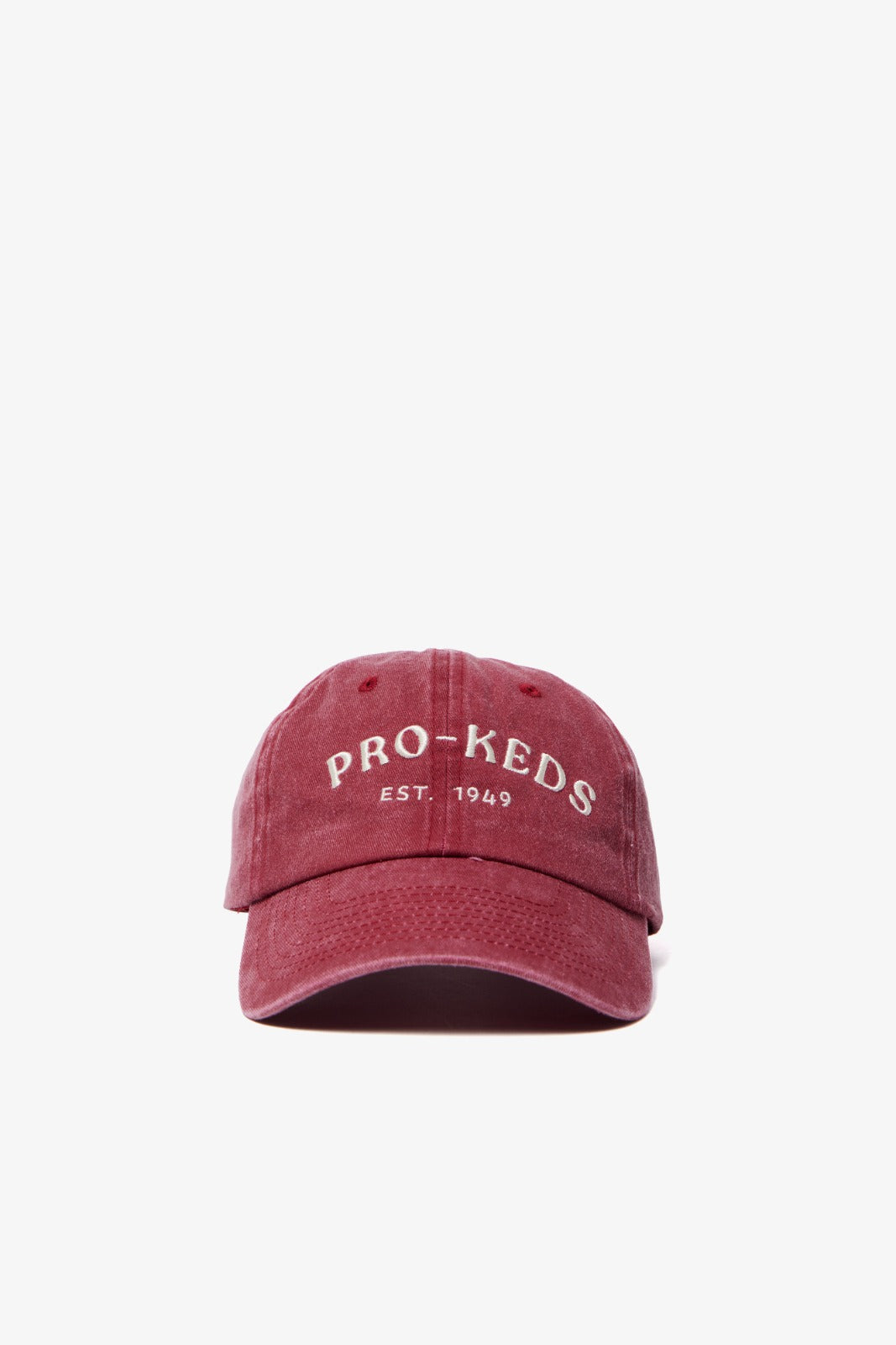 Cappellino Pro-Keds 1949 in cotone bordeaux con ricamo logo Est. 1949