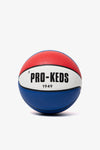 Palla da Basket Pro-Keds 1949 Bianco, Rosso e Blu in Gomma