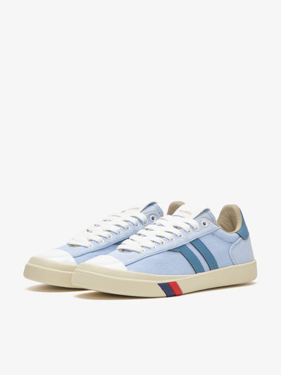 Court Ace in canvas azzurro celestiale