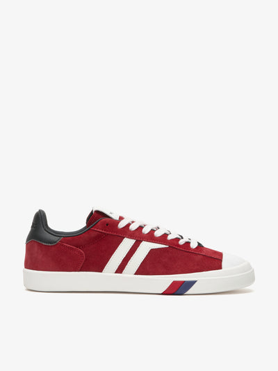 Court Ace in suede rosso vermiglio