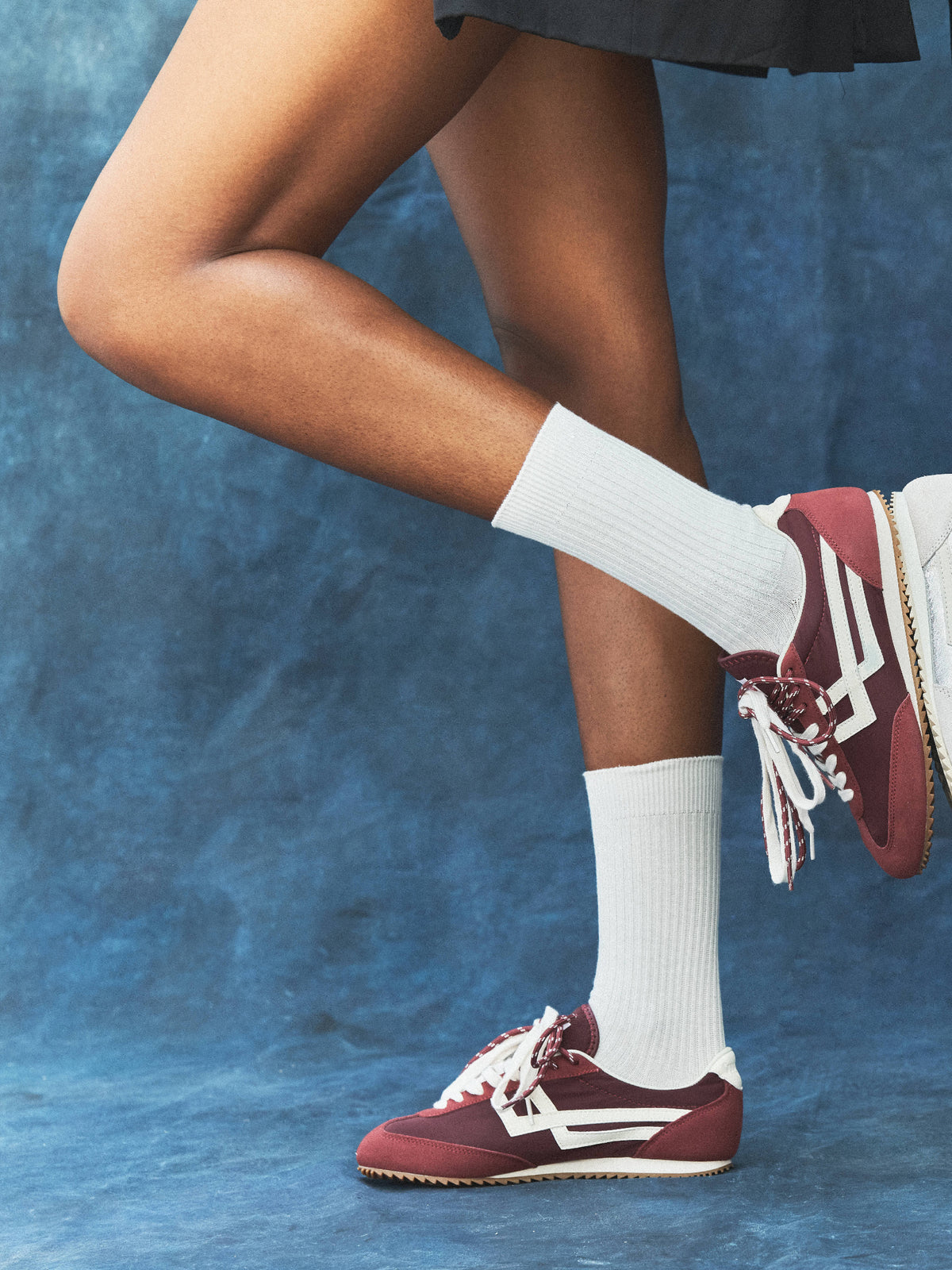 Racer 77 in Burgundy and Ivory nylon