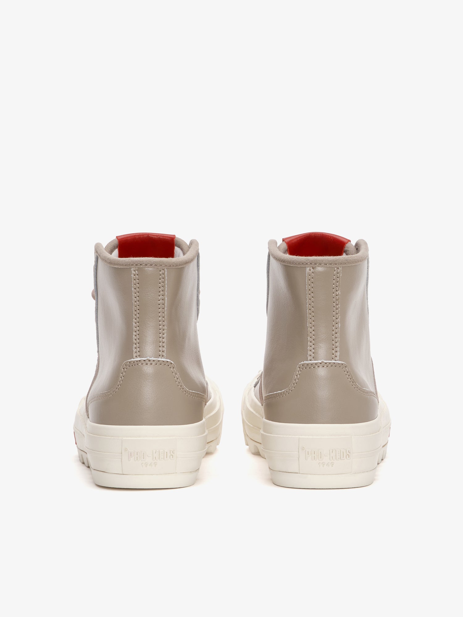Intrepid High in taupe leather