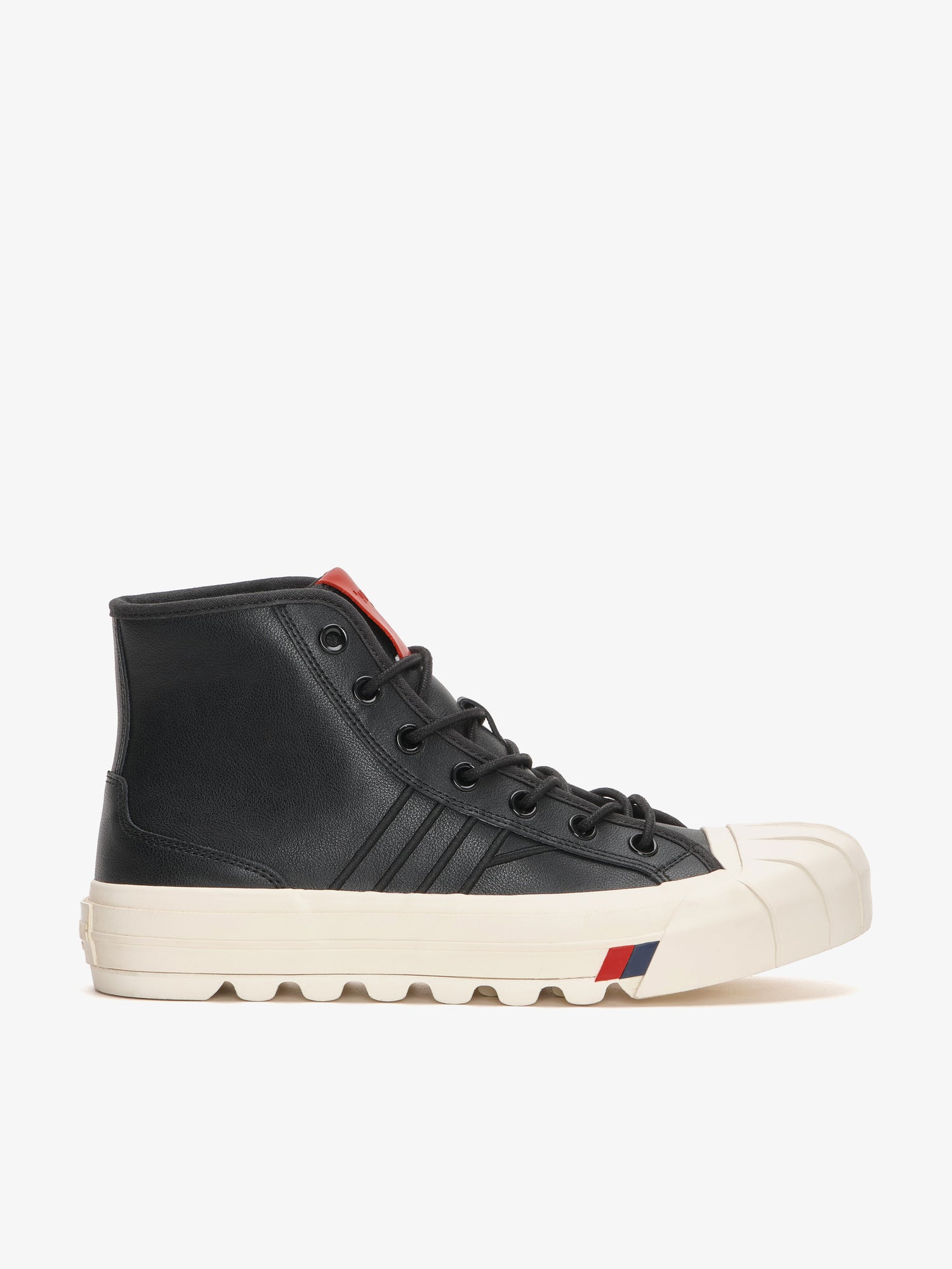 Intrepid High in black leather