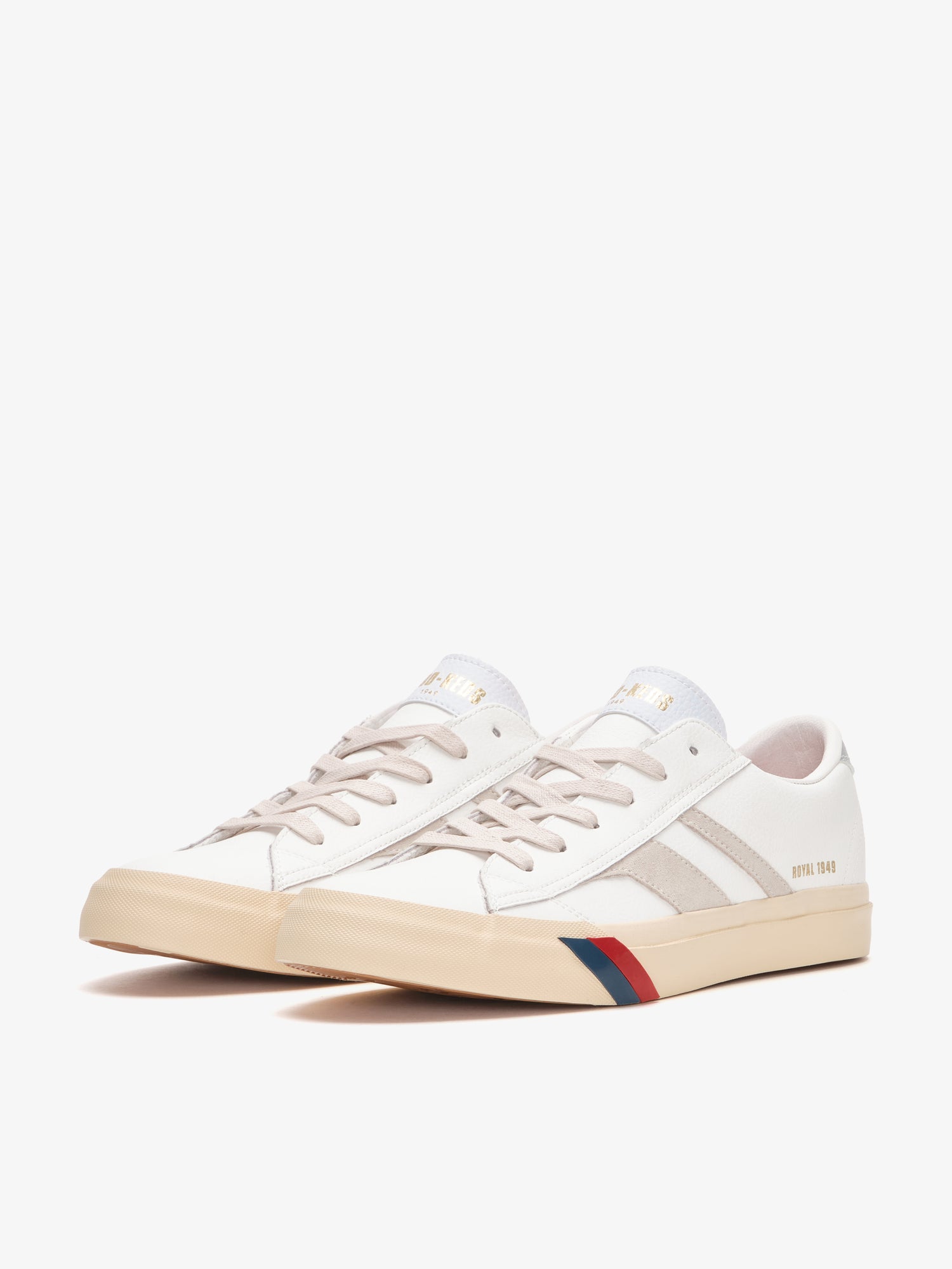 Royal Classic in Pelle Bianca e Argento