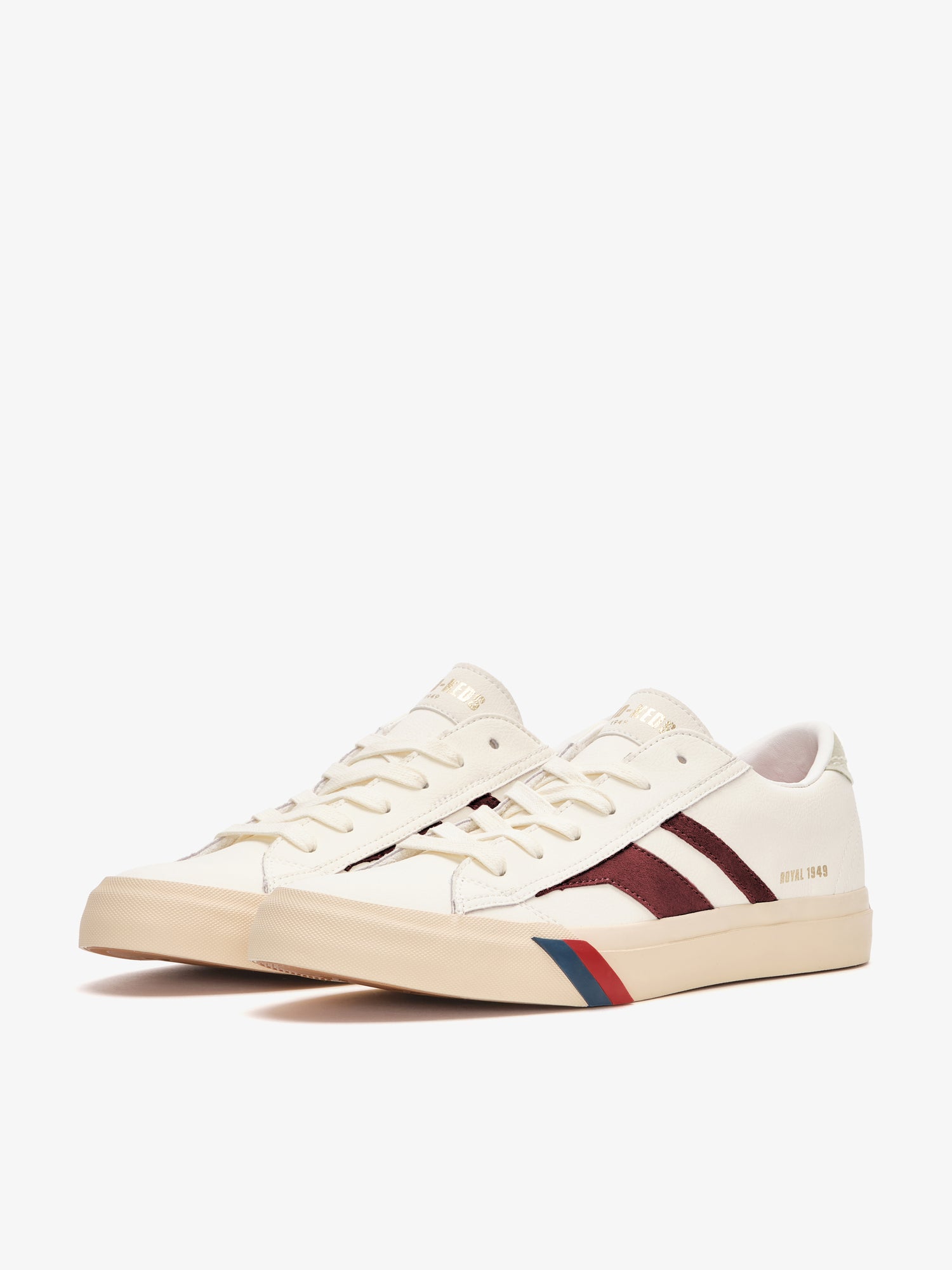 Royal Classic in Pelle Crema e Rosso platino