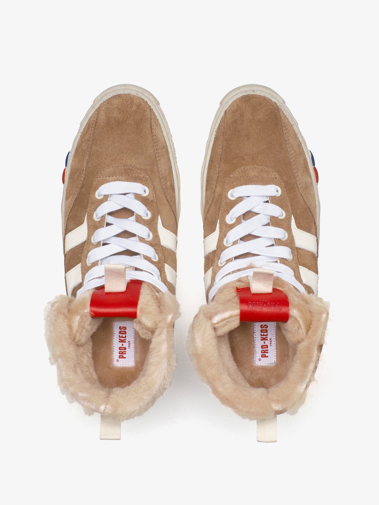 II Orbit Hi in Suede e Fur Tundra e Avorio