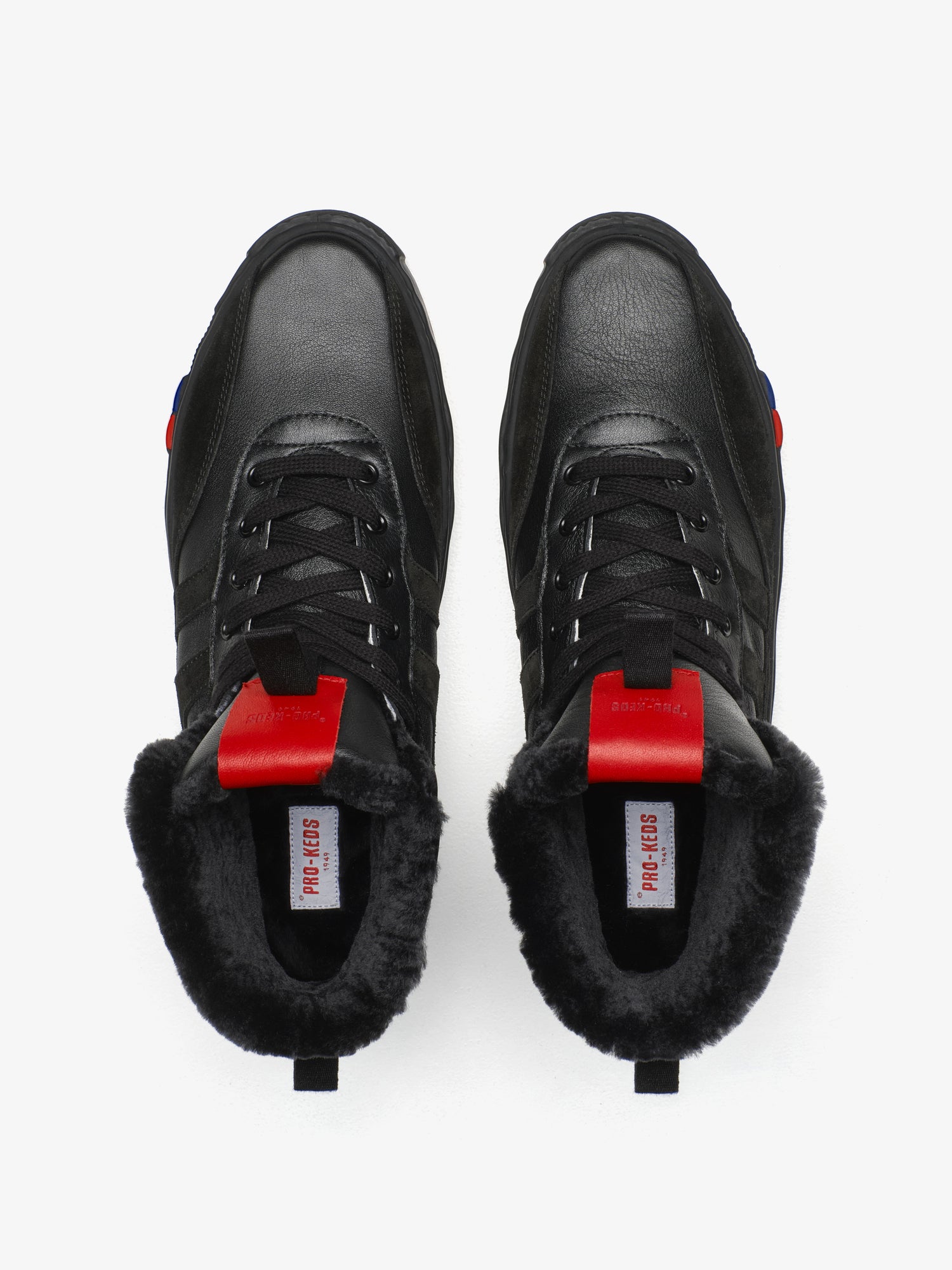 II Orbit Hi in Pelle Suede e Fur Nera