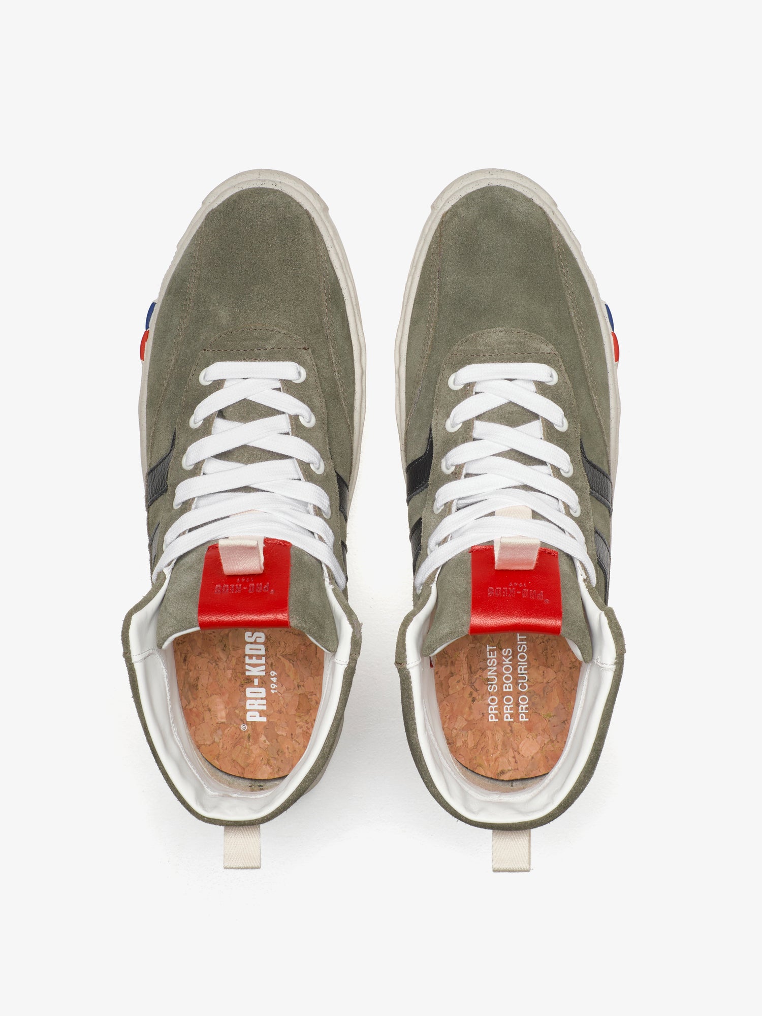 II Orbit Hi in Suede Salvia e Verde scuro